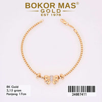 Gelang  Emas Rantai Variasi Pita - 24087411 - 8K