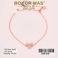 Gelang  Emas Rantai Siyem Variasi Serut Micky - 24087608 - 17K