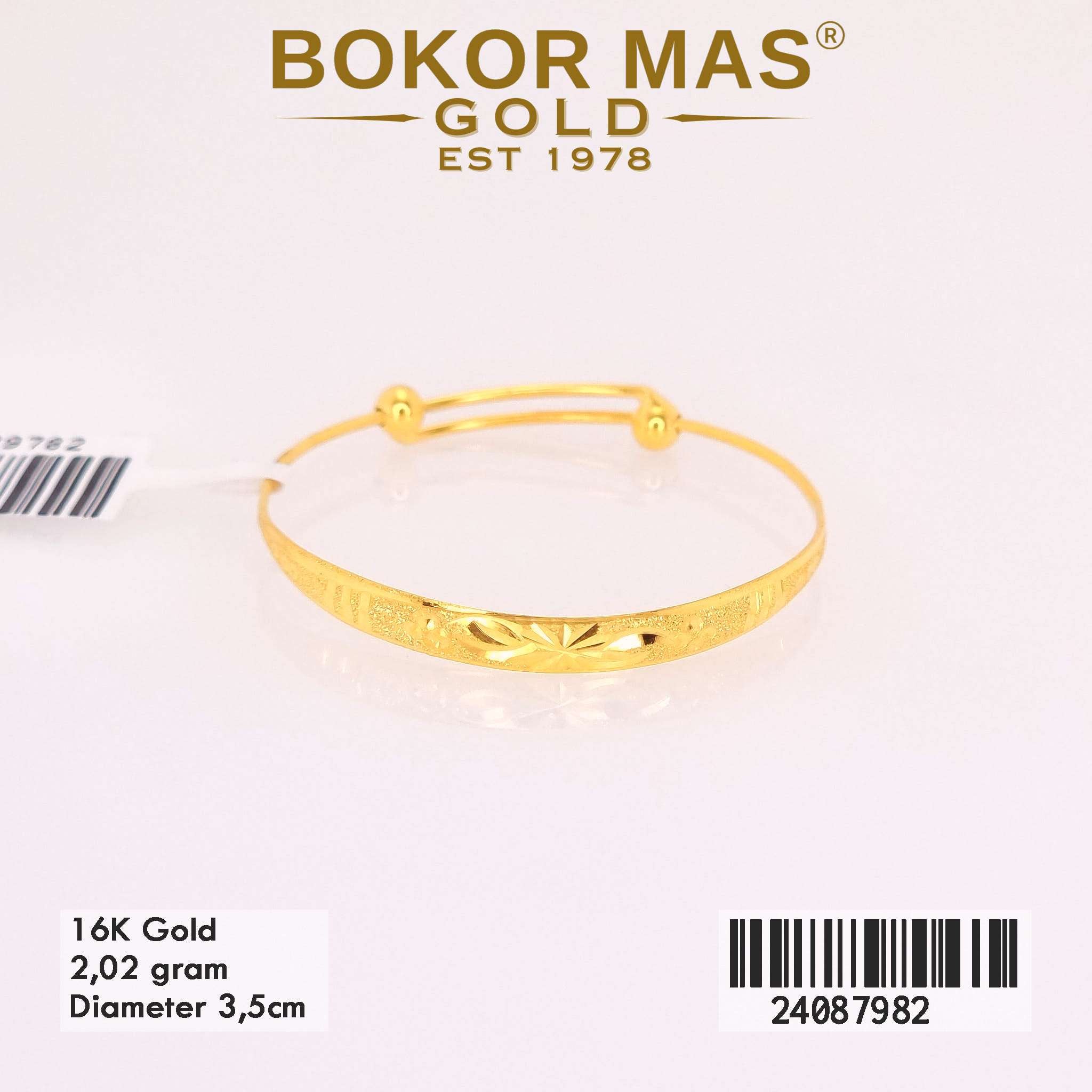 Gelang Anak Variasi Ongsrot Tanpa Permata - 24089782 - 16K