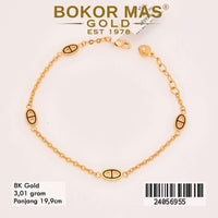 Gelang Emas  Rantai Variasi Model Cat - 24056955 - 8K
