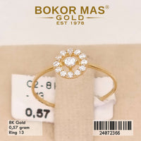 Cincin Emas Variasi Permata - 24072366 - 8K