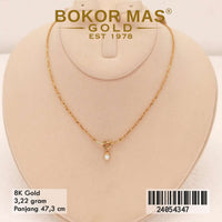 Kalung Emas Siyem Variasi Permata - 24054347 - 8K