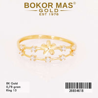 Cincin Variasi Permata Layer Bunga - 26034618 - 8K