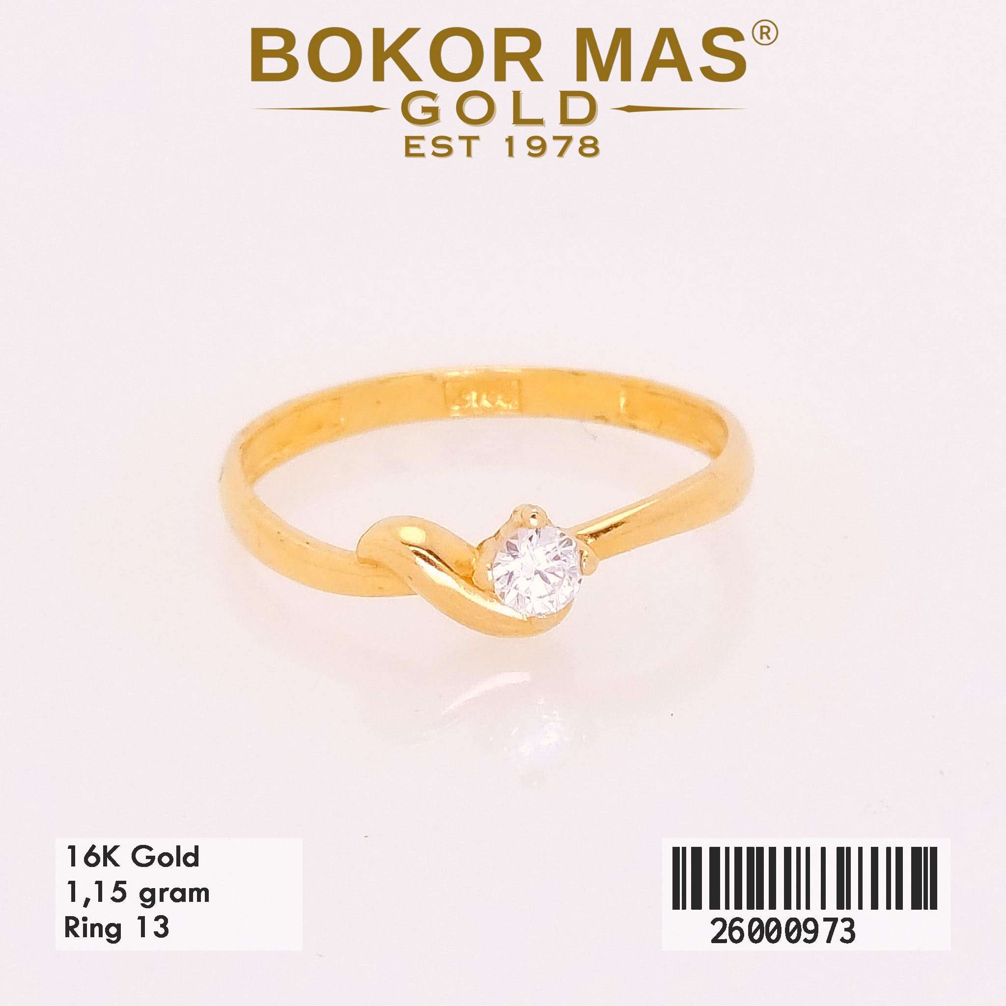 Foto Cincin Emas Asli Cincin Model Solitai  - Perhiasan Asli Bokormas Gold