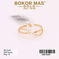 Cincin Emas Variasi Batu - 24075499 - 8K