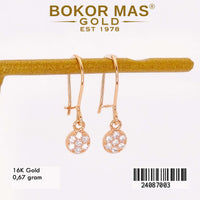 Anting  Emas Gantung Variasi Desi Permata - 24087003 - 16K