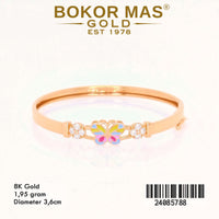 Gelang  Emas Bangkok Anak Buterrfly Rainbow - 24085788 - 8K