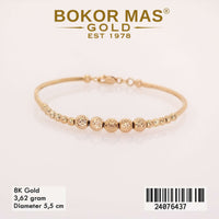 Gelang  Emas Bangkok Variasi Boba Tanpa Permata - 24076437 - 8K