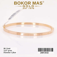 Gelang Emas Kaku Ctr Variasi Tanpa Permata - 24072432 - 8K