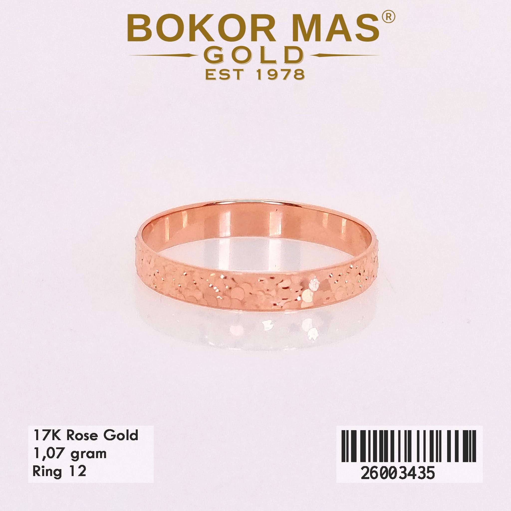 Foto Cincin Emas Asli Cincin Variasi Tanpa 17K - Perhiasan Asli Bokormas Gold
