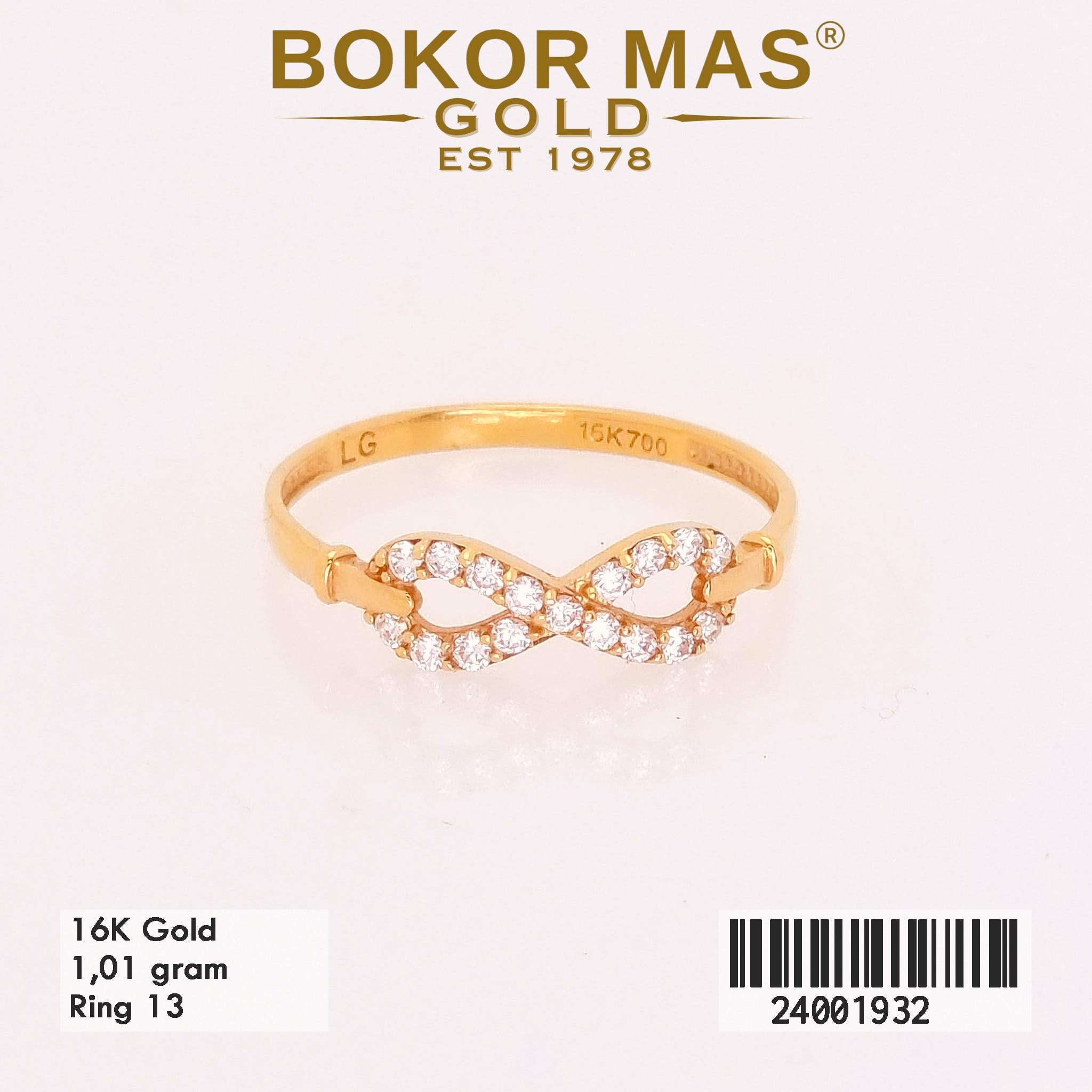 Foto Cincin Emas Asli Cincin Model Invinit  - Perhiasan Asli Bokormas Gold
