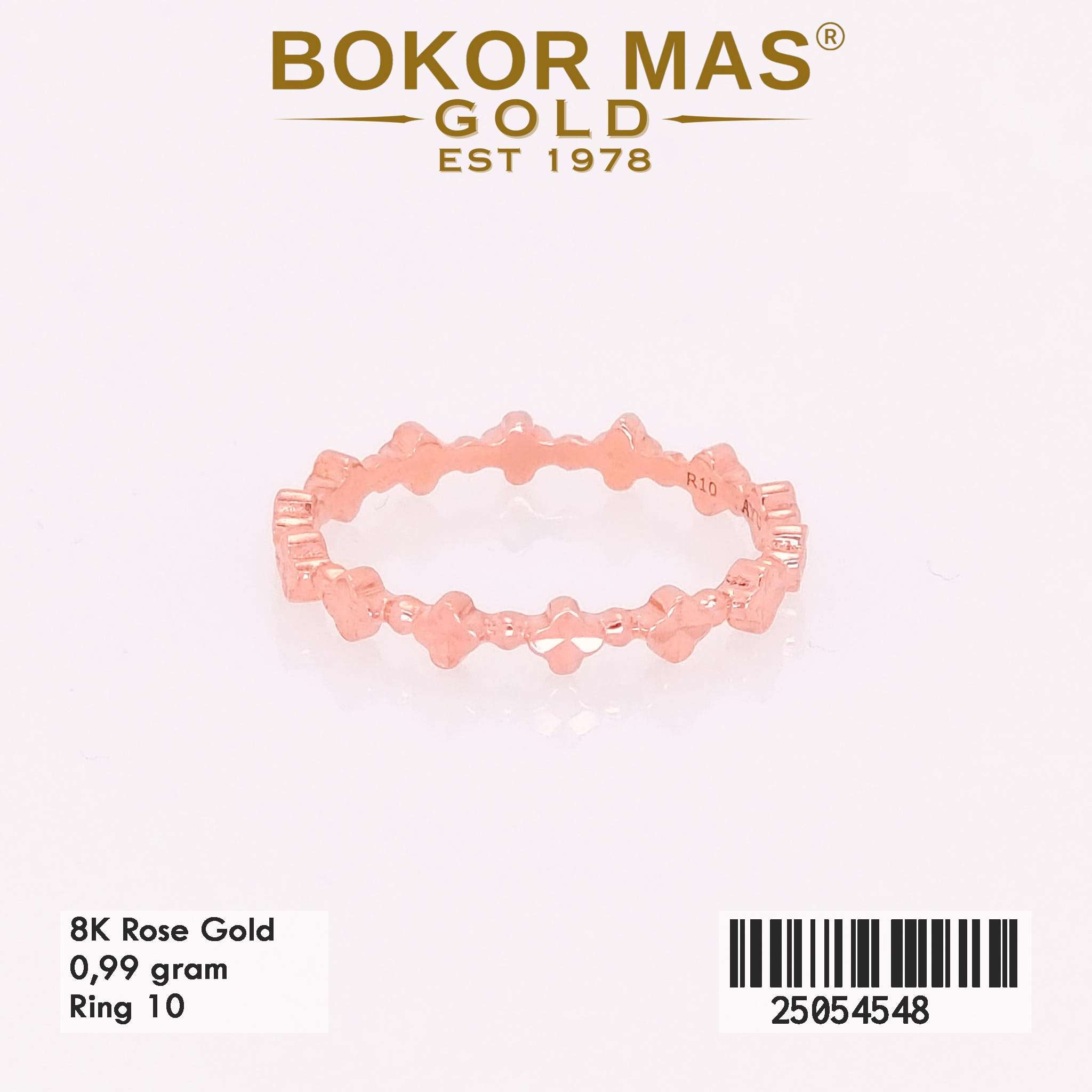 Cincin Emas Variasi Bunga - 25054548 - 8K
