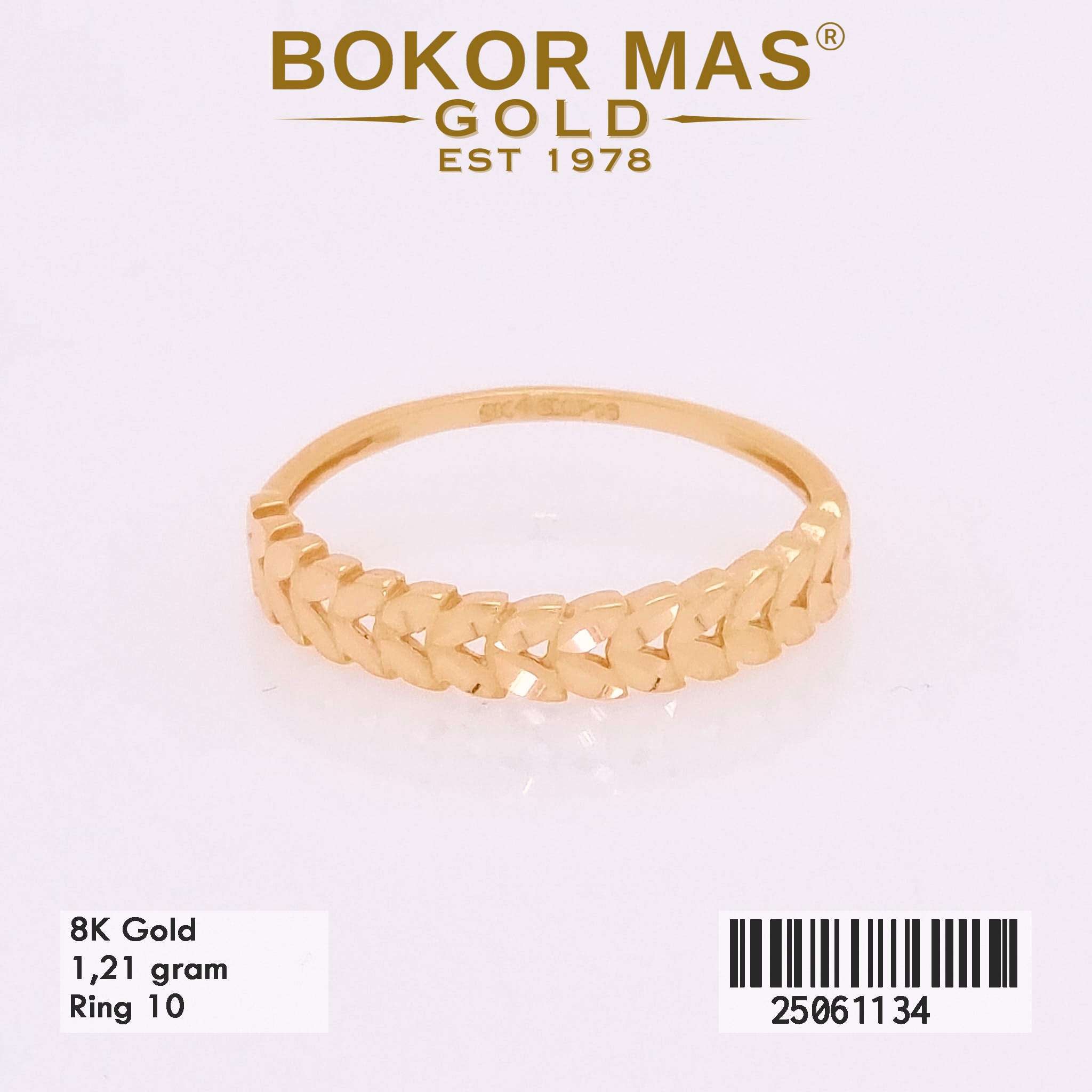 Cincin Emas Variasi Daun - 25061134 - 8K