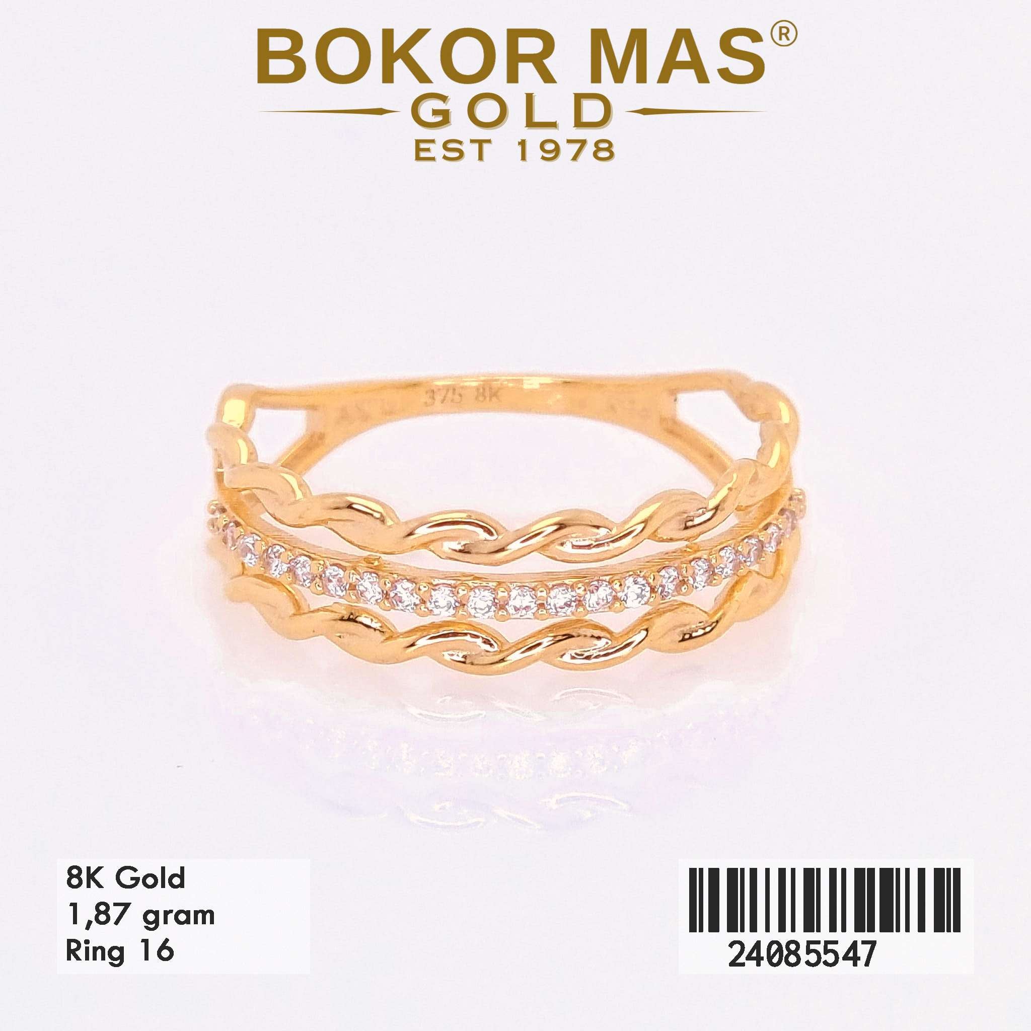 Cincin Variasi Permata - 24085547 - 8K