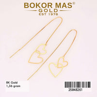 Anting Emas Juntai Selundupan Variasi Hati - 25048261 - 8K