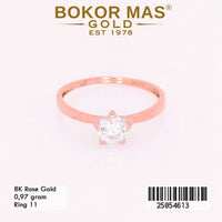 Cincin Emas Variasi Soliter - 25054613 - 8K