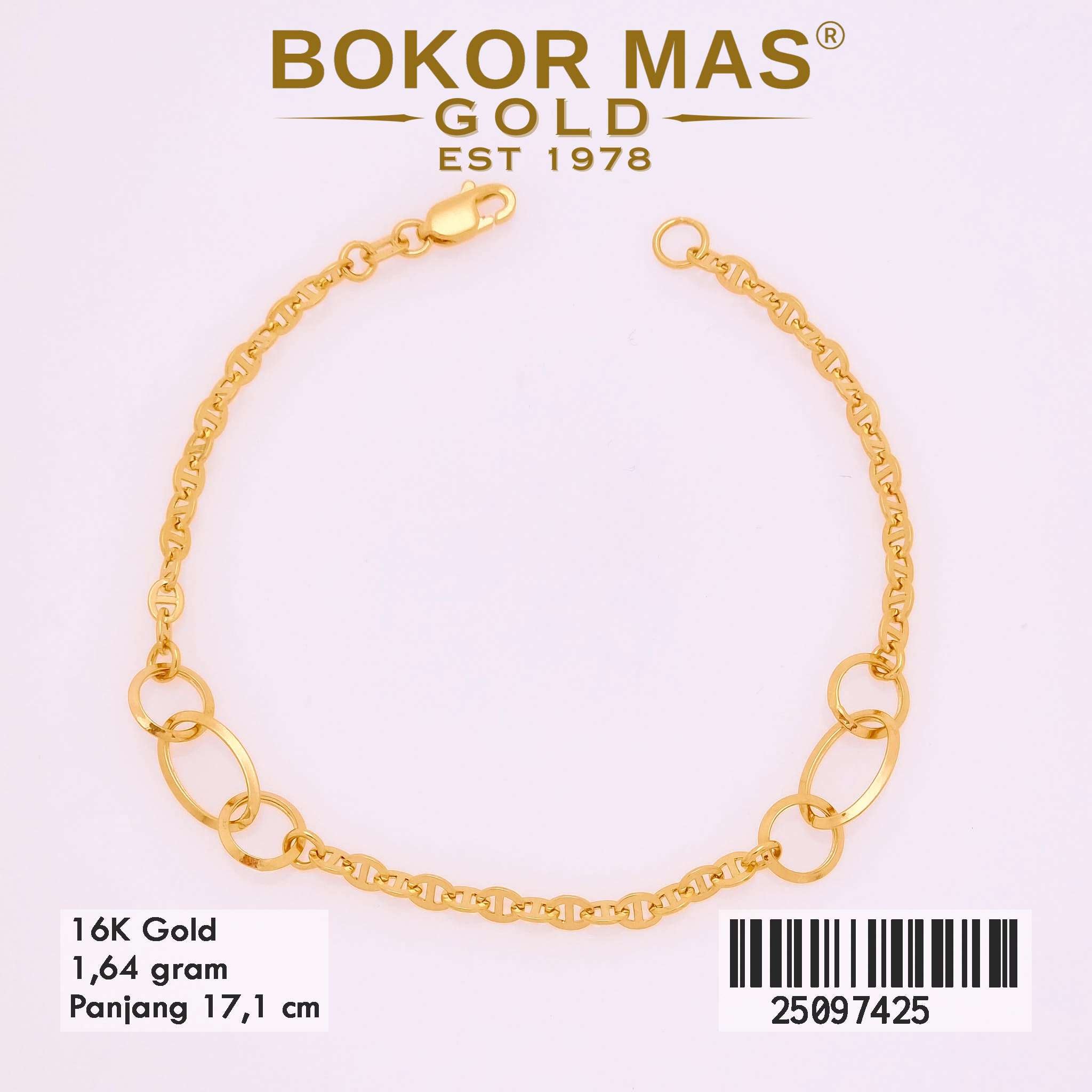  Gelang Rantai Hermei Variasi Plakatau - 25097425 - 16K