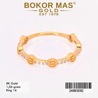 Cincin  Emas Variasi Permata - 24085602 - 8K