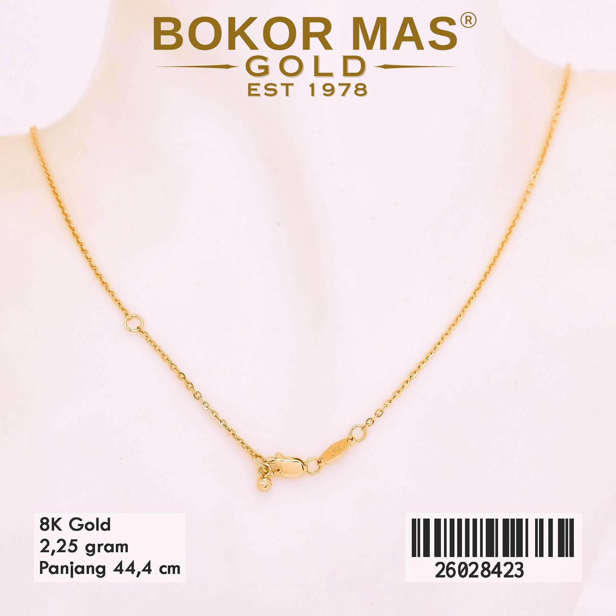 Kalung Variasi Liontin Bungan Merah -  26028423 - 8K