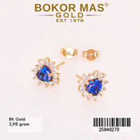 Anting Emas Tusuk Pernata Biru - 25048279 - 8K