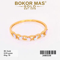 Cincin  Emas Variasi Permata Warna - 24085598 - 8K