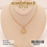 Kalung Emas Siyem Variasi Tanpa Permata - 24054337 - 8K