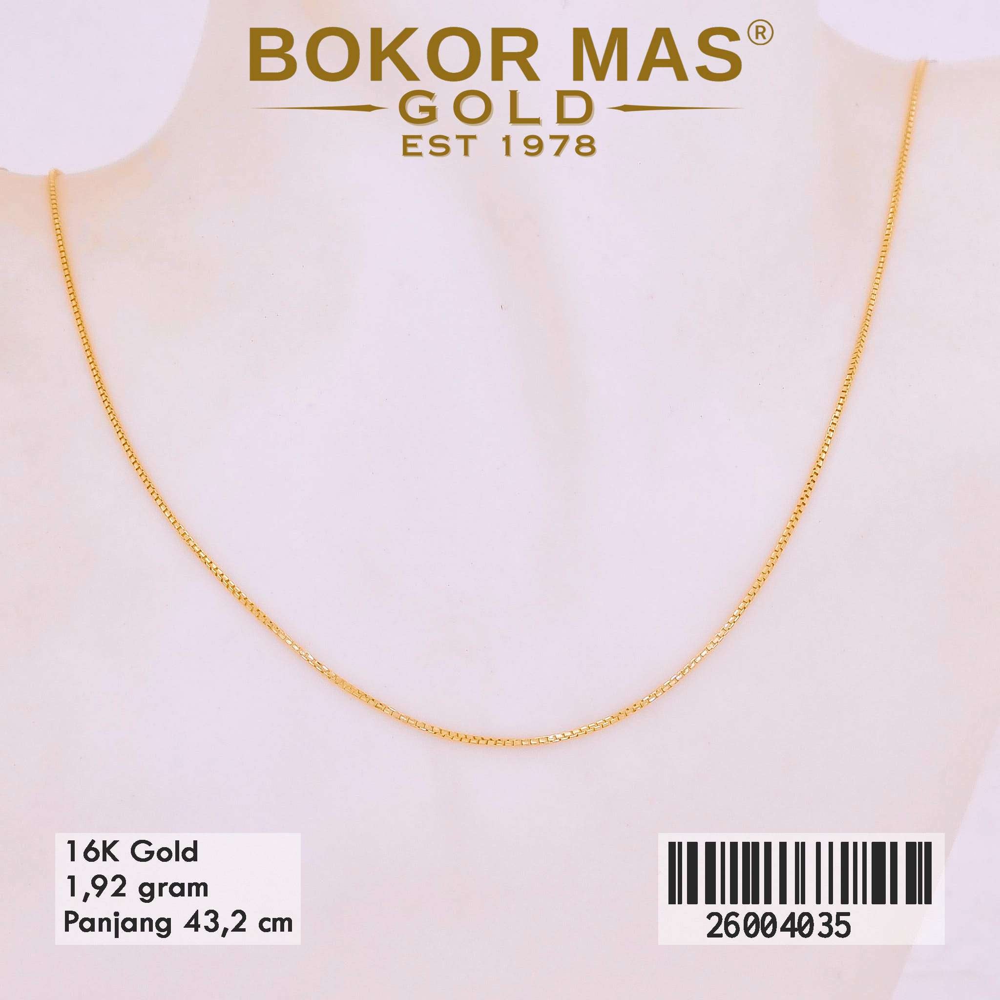 Foto Kalung Emas Asli Kalung Variasi Itali  - Perhiasan Asli Bokormas Gold