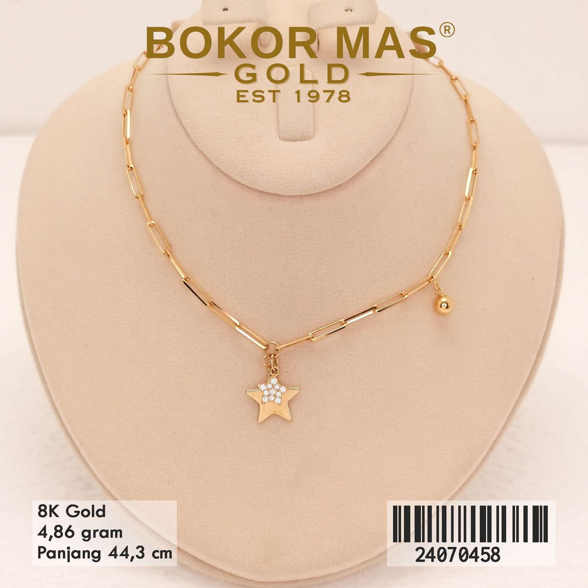 Kalung Tiger Variasi Bintang - 24070458 - 8K