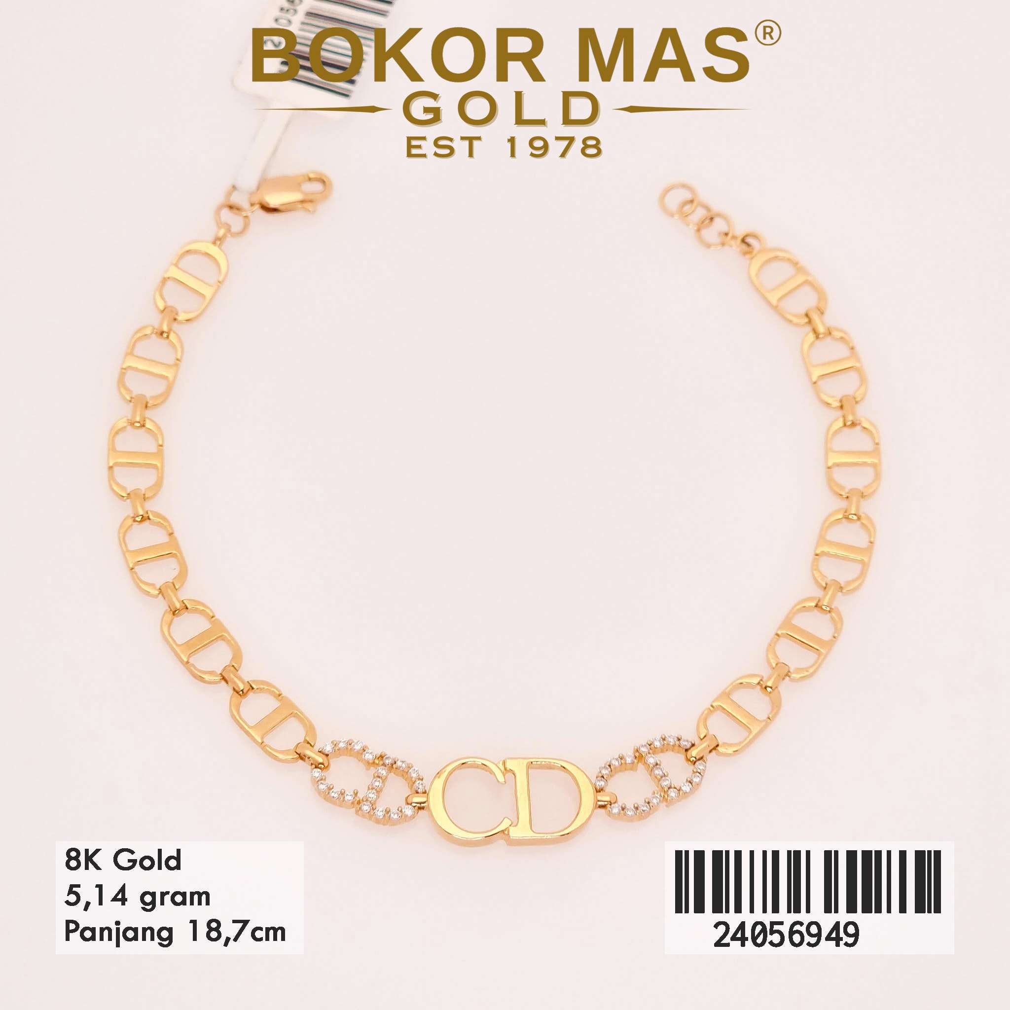 Gelang Rantai Variasi CD - 24056949 - 8k