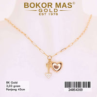 Kalung Emas  Variasi Hati - 24054369 - 8K