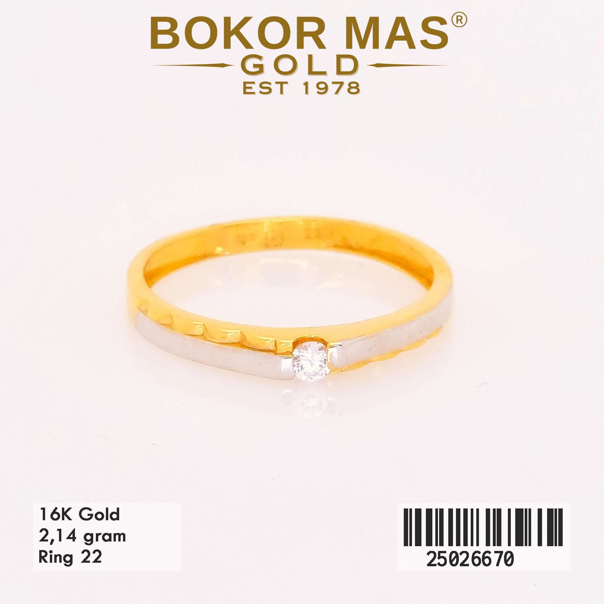 Foto Cincin Emas Asli Cincin Nikah Permata  - Perhiasan Asli Bokormas Gold