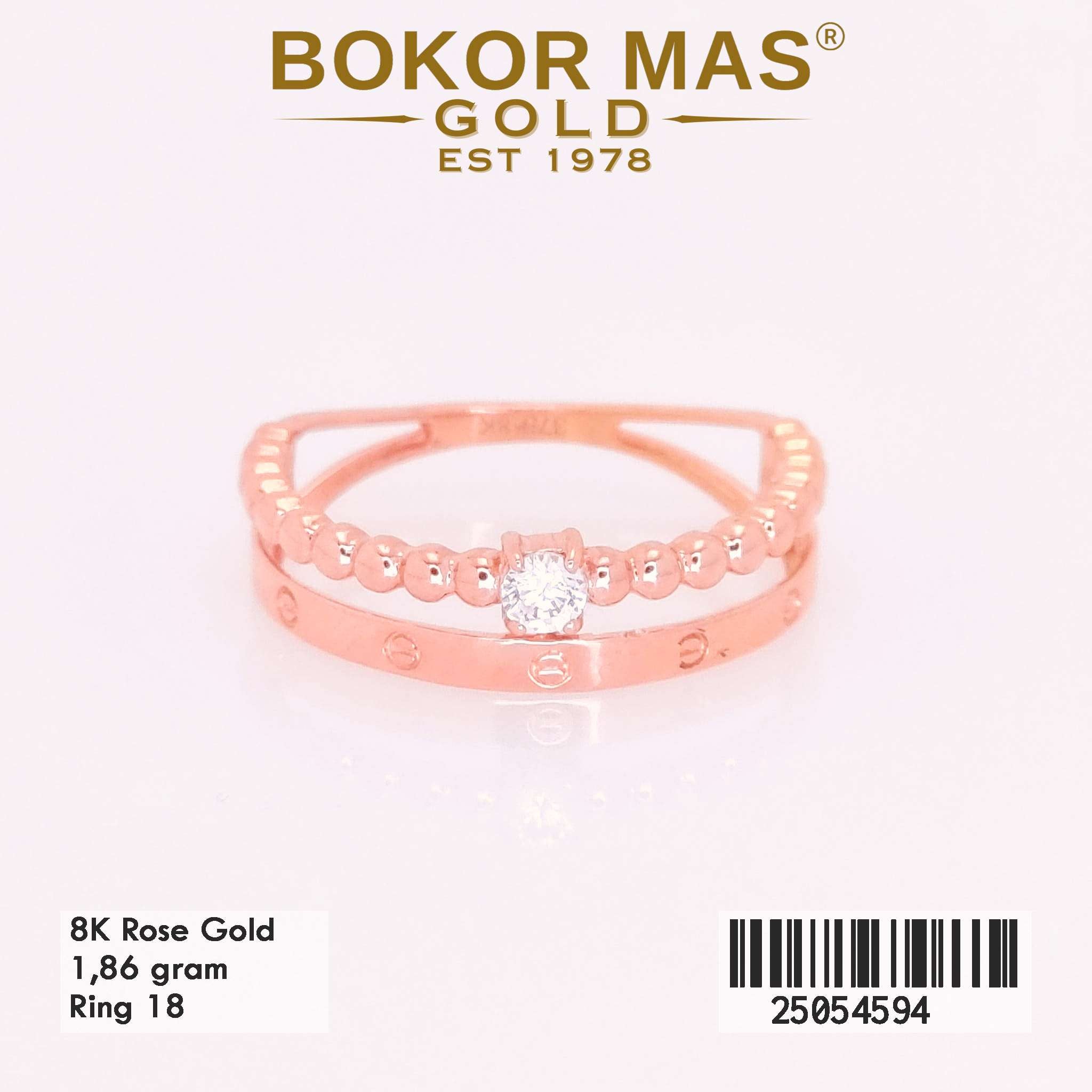 Cincin Emas Variasi Permata Layer - 25054594 - 8K