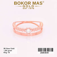Cincin Emas Variasi Permata Layer - 25054594 - 8K
