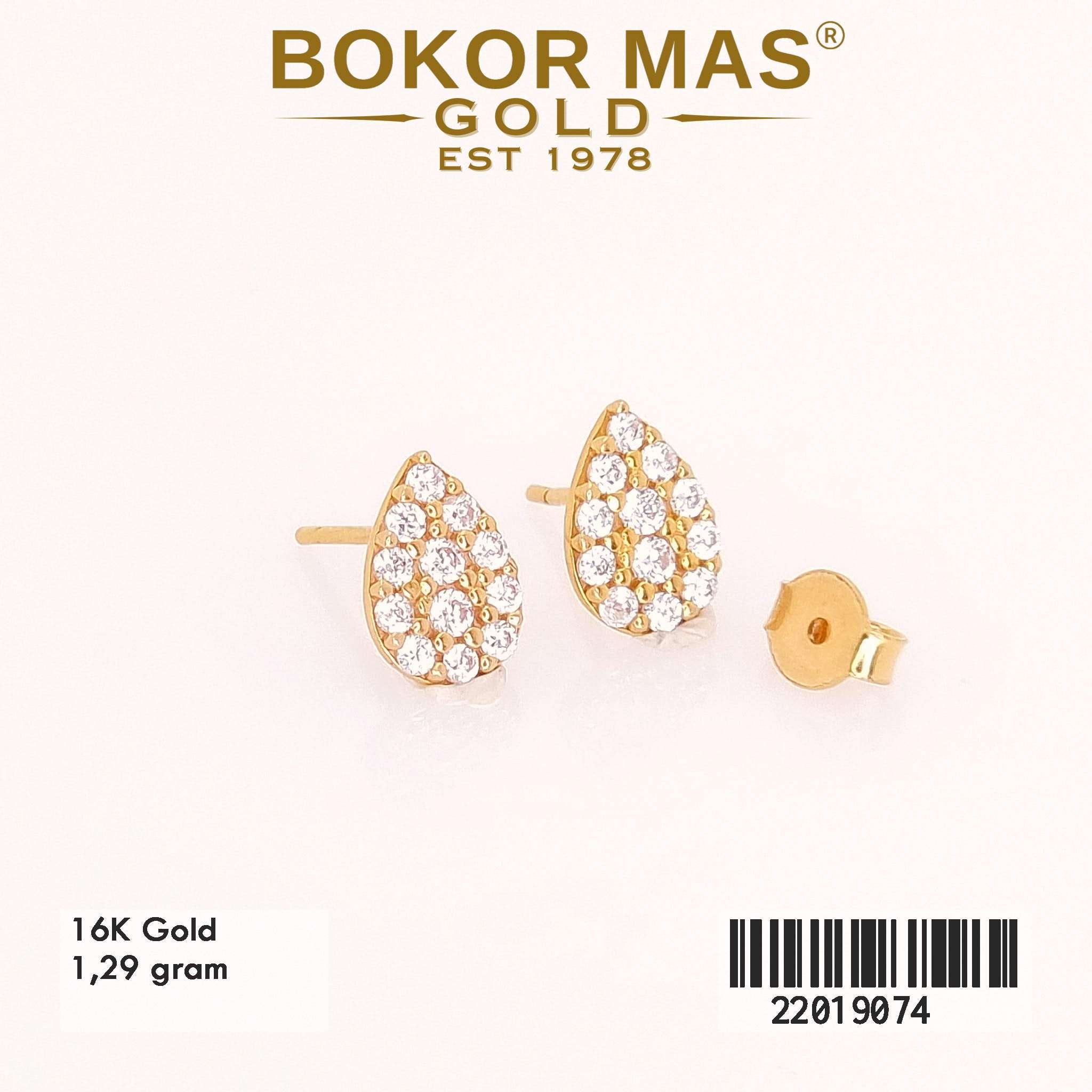 Giwang Tusuk Variasi Permata - 22019074 - 16K