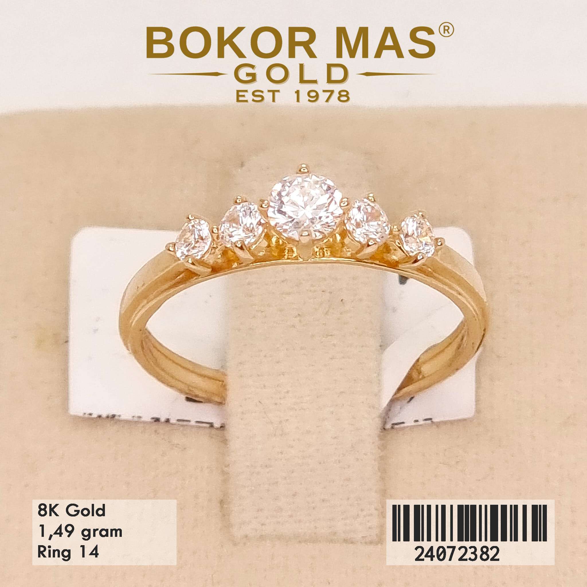Cincin Variasi Permata Listring - 24072382 - 8K
