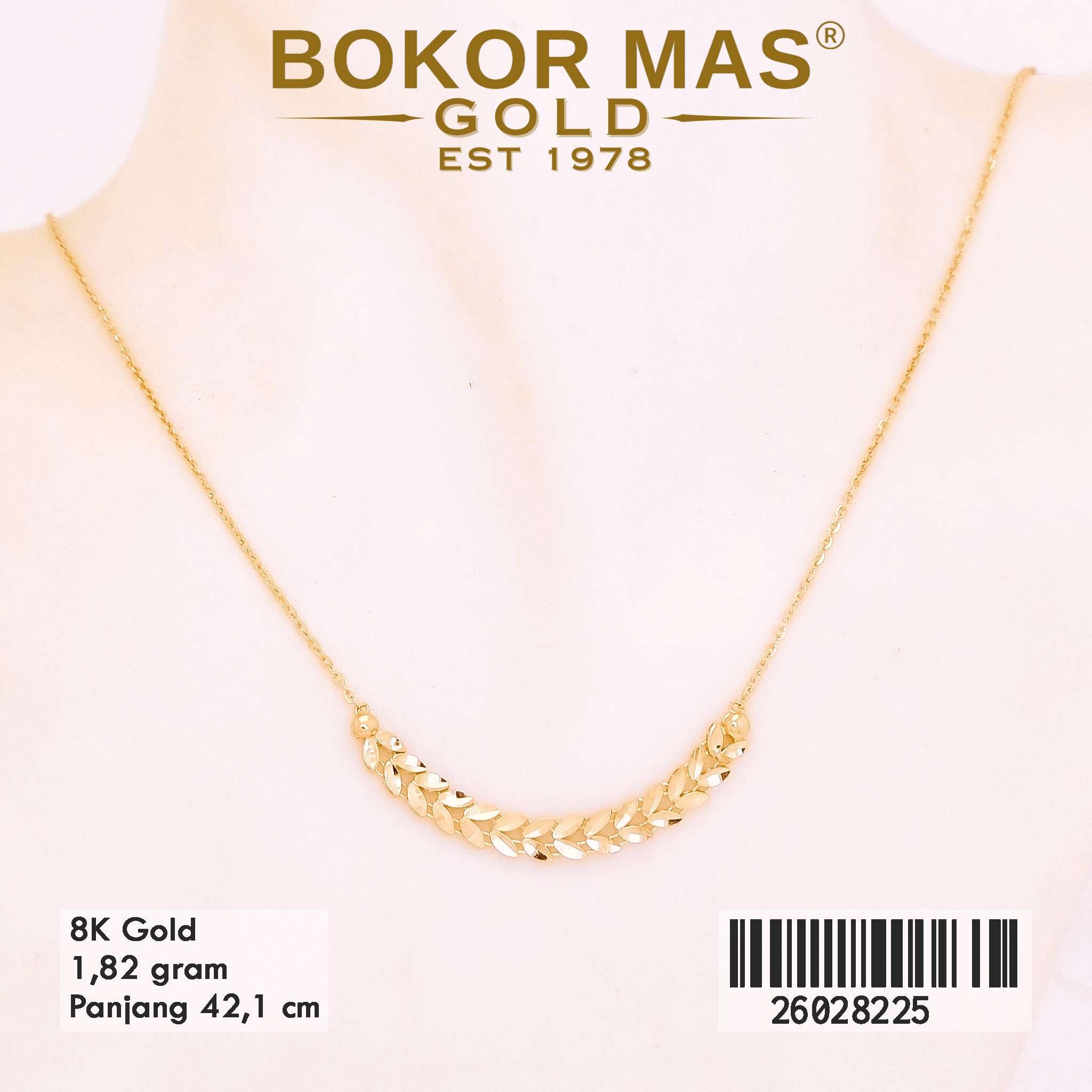 Foto Kalung Emas Asli Kalung Variasi Liont 8K - Perhiasan Asli Bokormas Gold