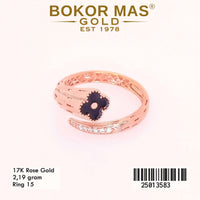Cincin  Emas Variasi Permata - 25013583 - 17K