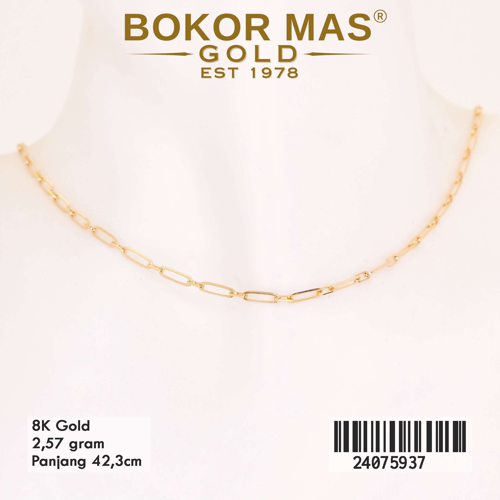 Kalung Paperline Tanpa Permata - 24075937 - 8K