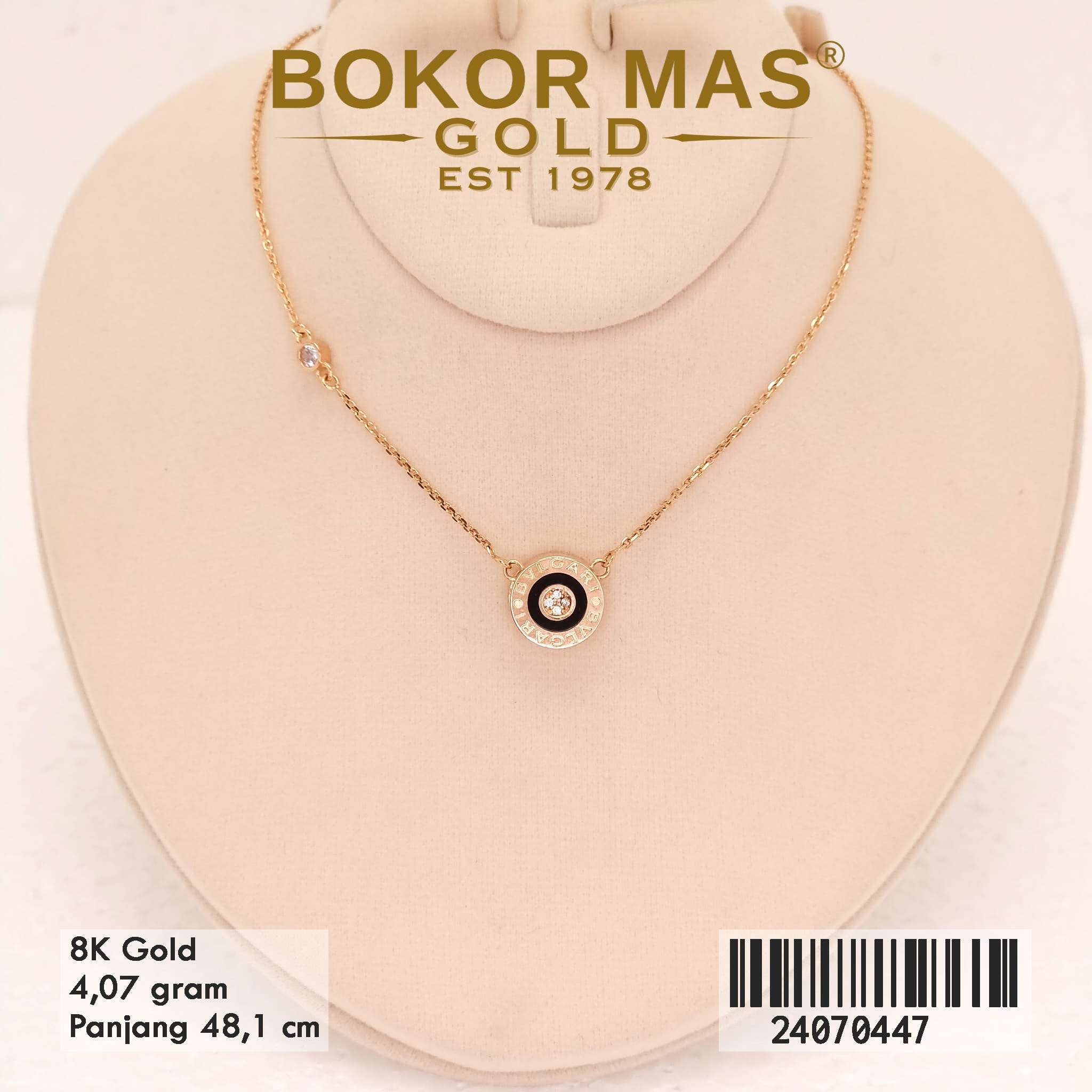 Kalung Siyem Variasi Mata Cat Hitam - 24070447 - 8K