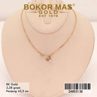 Kalung Emas Siyem Variasi Permata - 24055138 - 8K