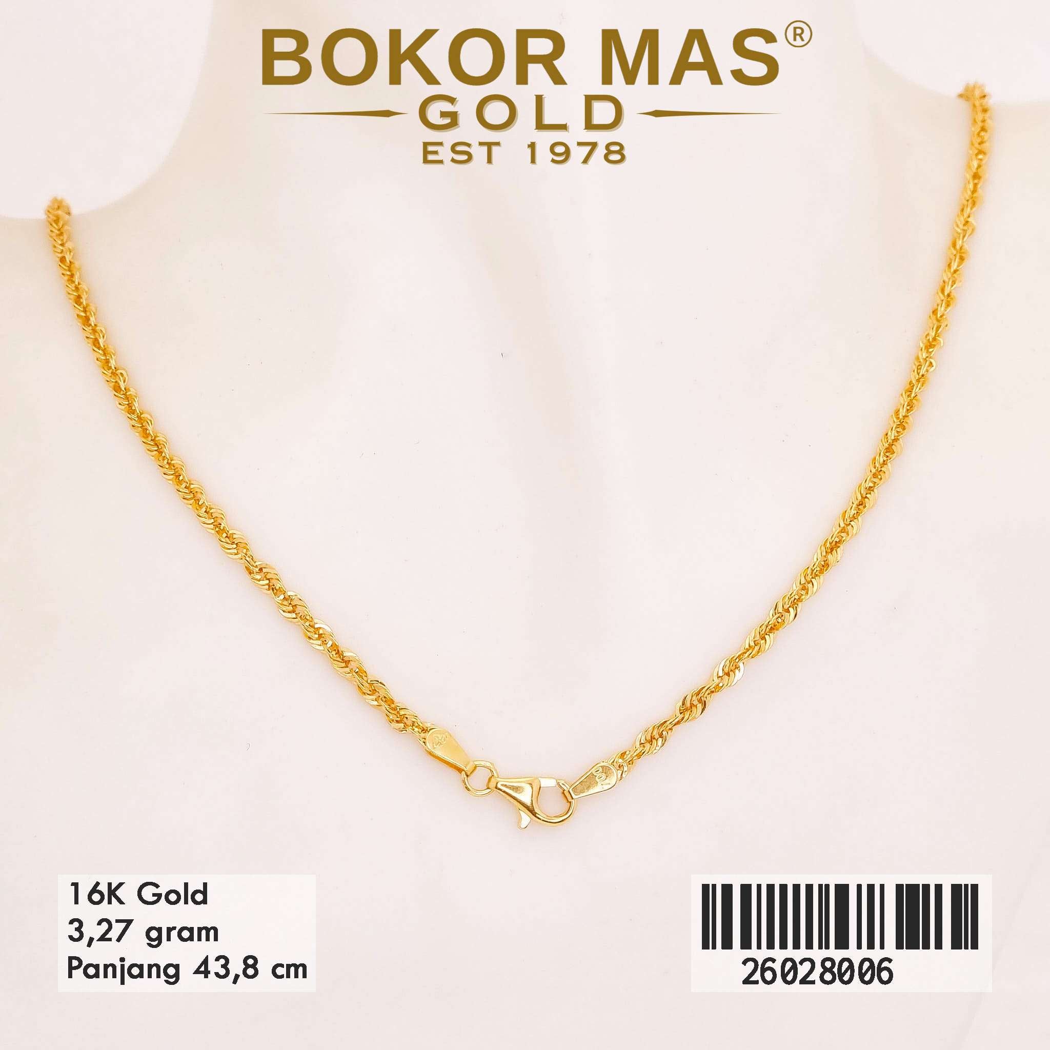 Kalung Tambang Korea - 26028006 - 16K