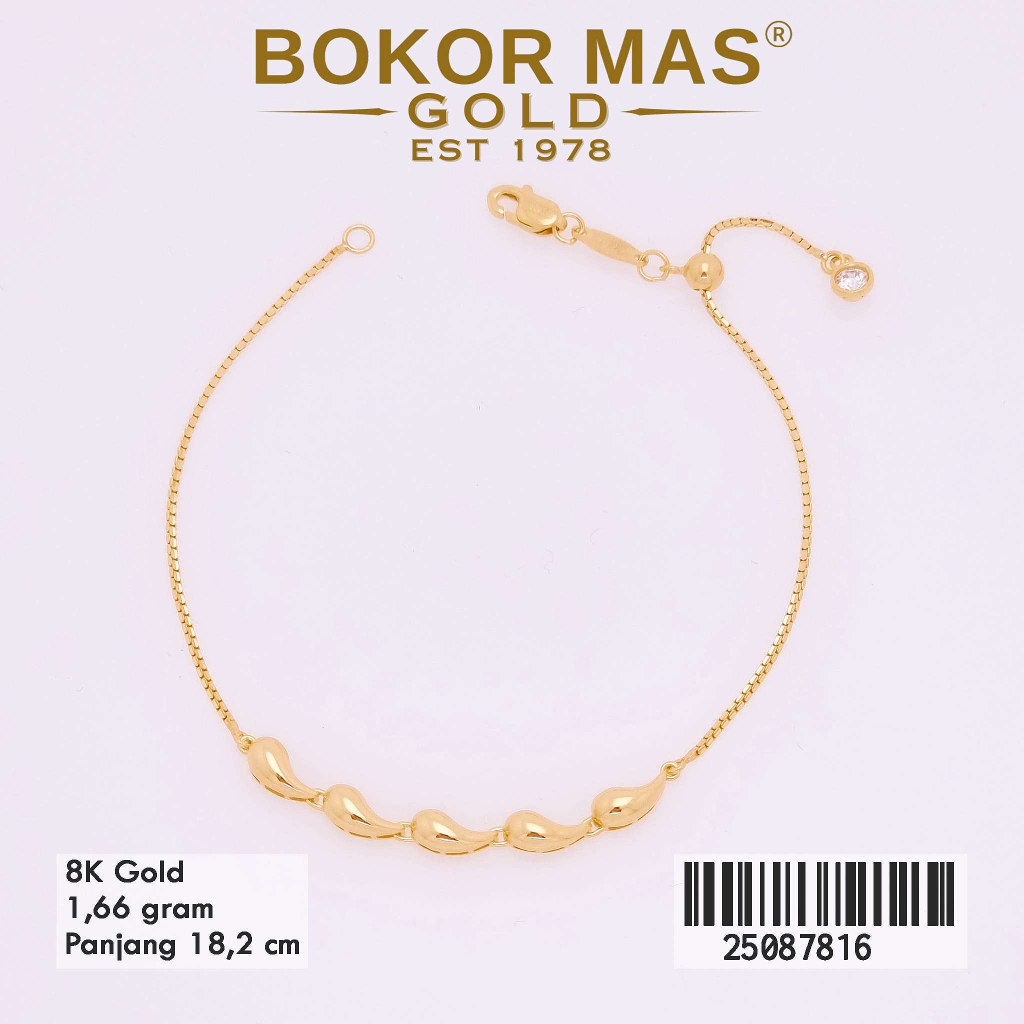  Gelang Rantai Serut Variasi BTG - 25087816 - 8K
