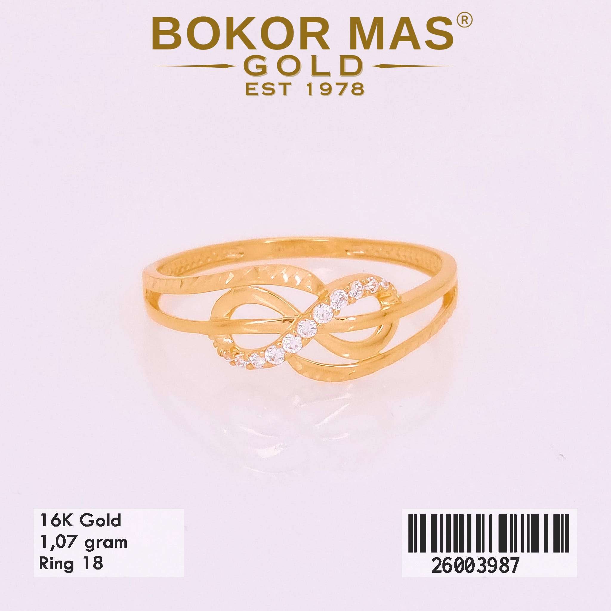 Foto Cincin Emas Asli Cincin Variasi Perma  - Perhiasan Asli Bokormas Gold