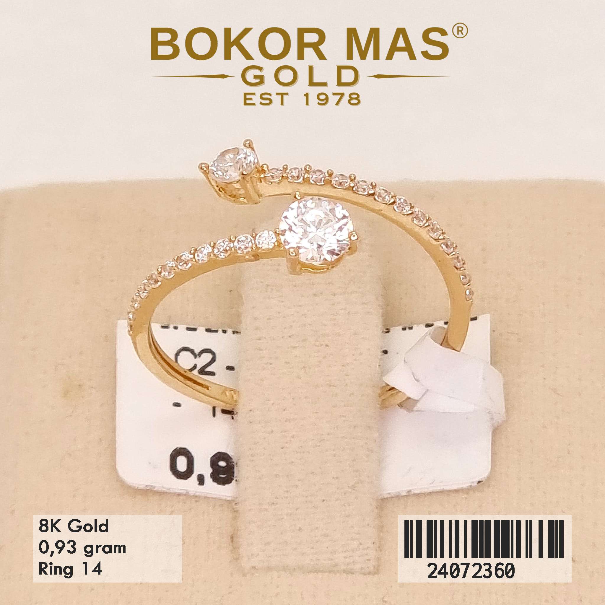Cincin Variasi Permata - 24072360 - 8K