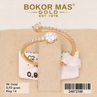 Cincin Emas Variasi Permata - 24072360 - 8K