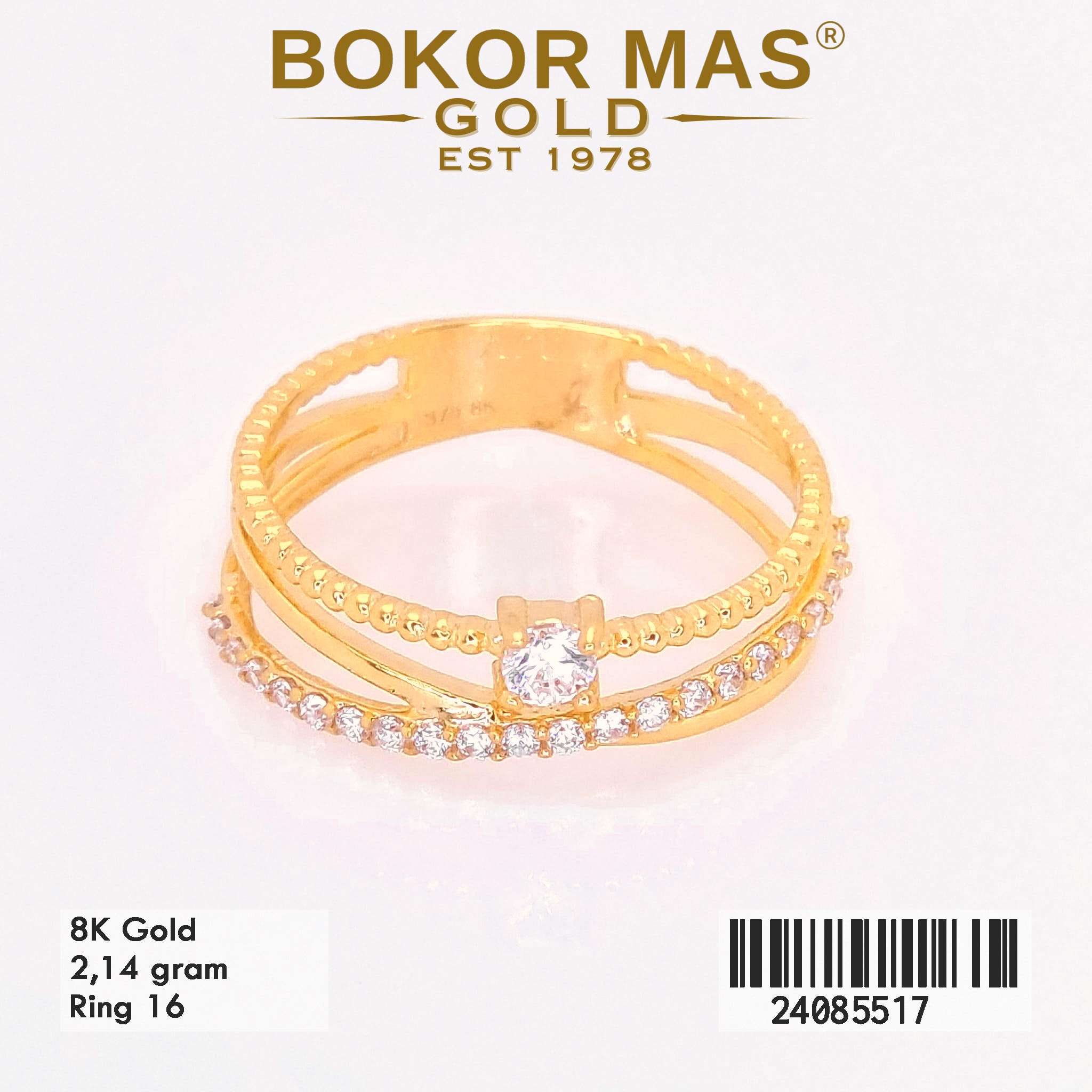 Cincin Variasi Permata - 24085517 - 8K