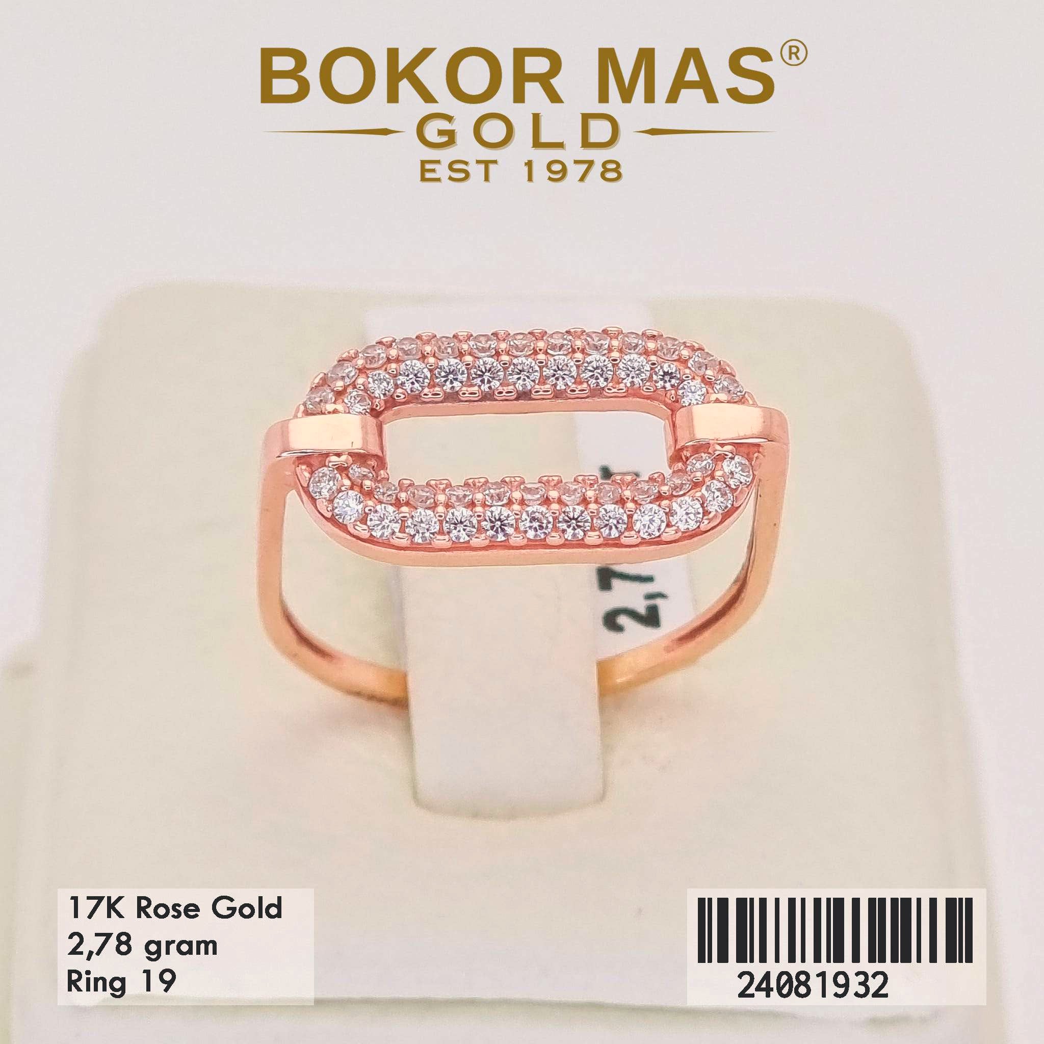 Cincin Variasi Permata Putih - 24081932 - 17K