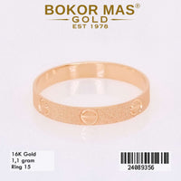 Cincin Emas Variasi Crtr Tanpa Mata - 24089356 - 16K