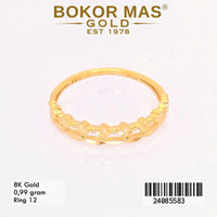 Cincin  Emas Variasi Tanpa Permata - 24085583 - 8K